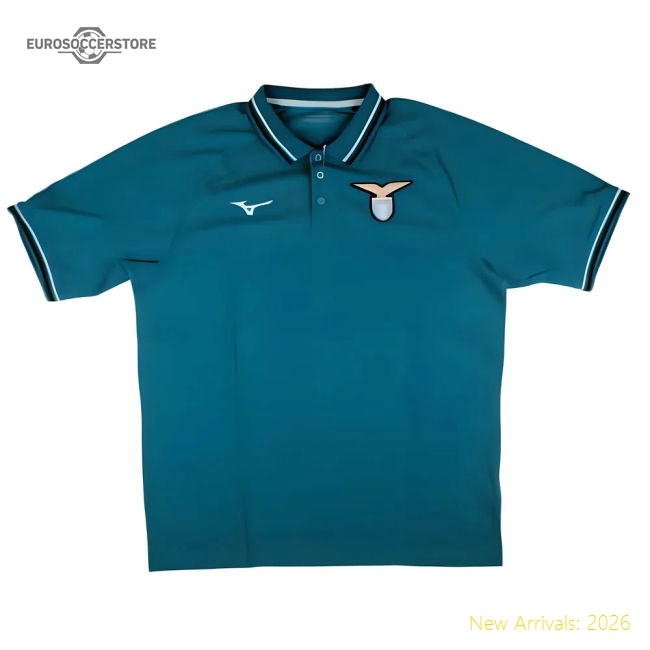 Premium Authentic 2024-2025 Lazio Cotton Polo Shirt (Celestial)