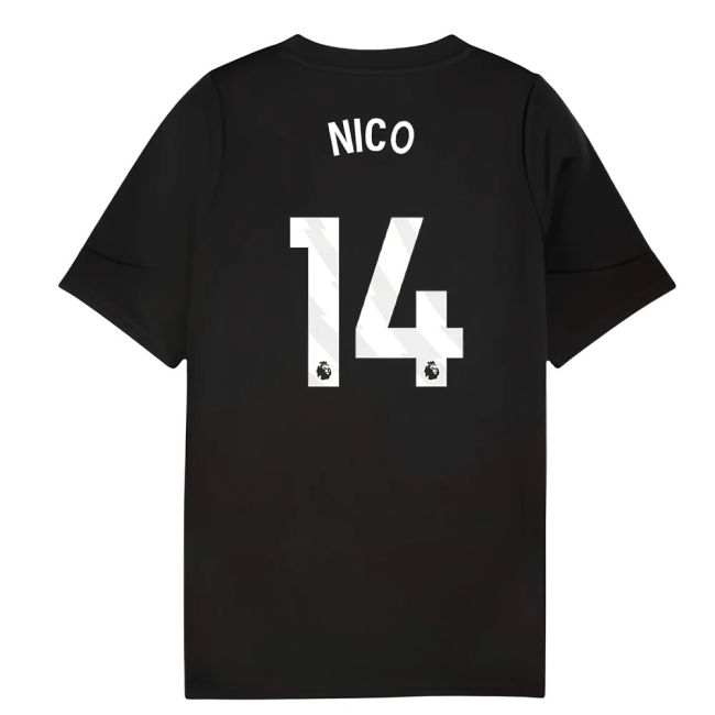 2025-2026 Man City Training Jersey (Black) - Kids (Nico 14)