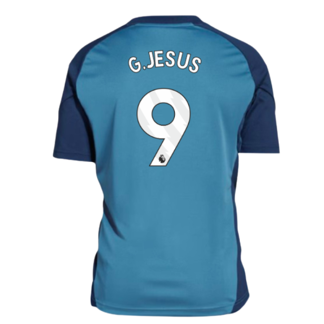 2025-2026 Arsenal Training Shirt (Blanch Blue) - Kids (G.Jesus 9) (...