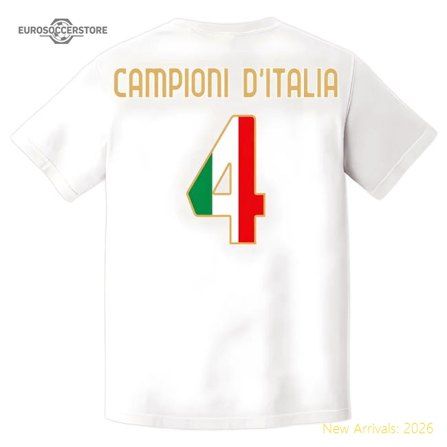 Superior Napoli Fc Campioni Tee (white) - Supporter Edition