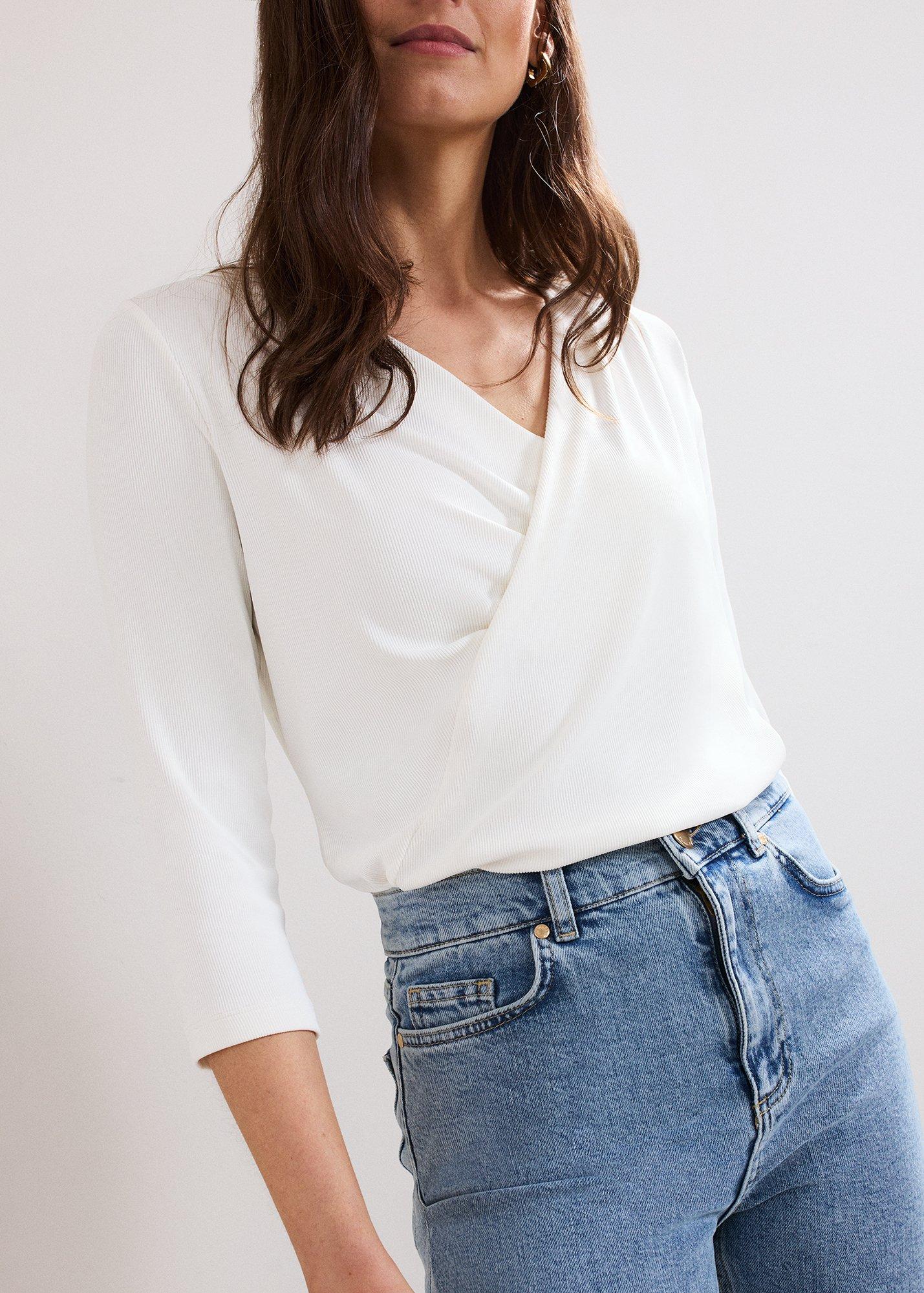 Sutton Drape Rib Top