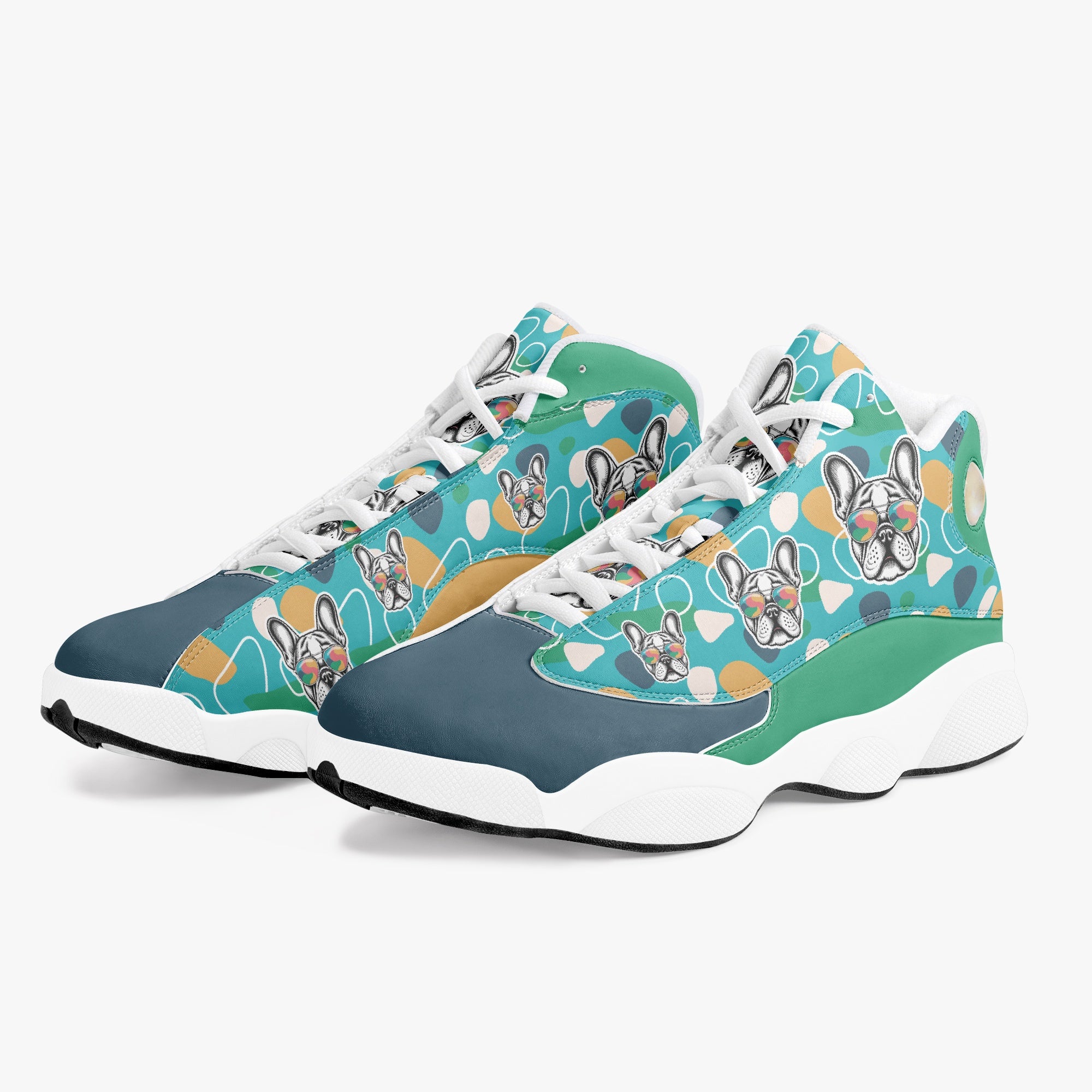 French Bulldog Lover Clementine Basketball Sneakers Daily Walking Shoes