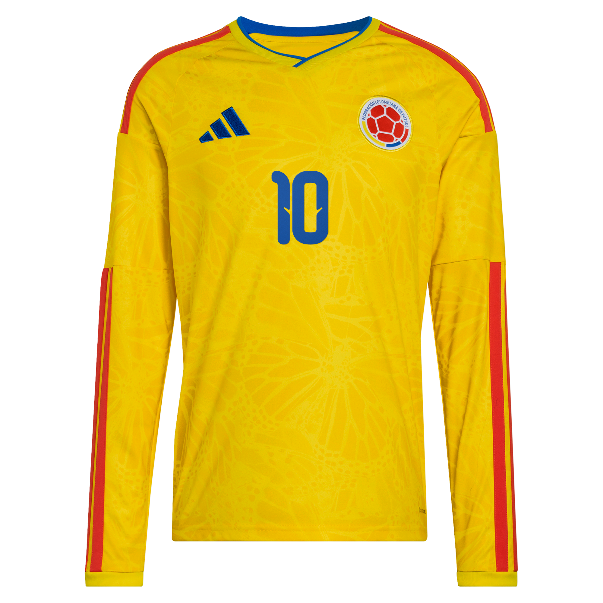 [SJH] James Rodriguez Colombia National Team 2026 Home Replica Long Sleeve Jersey - Yellow