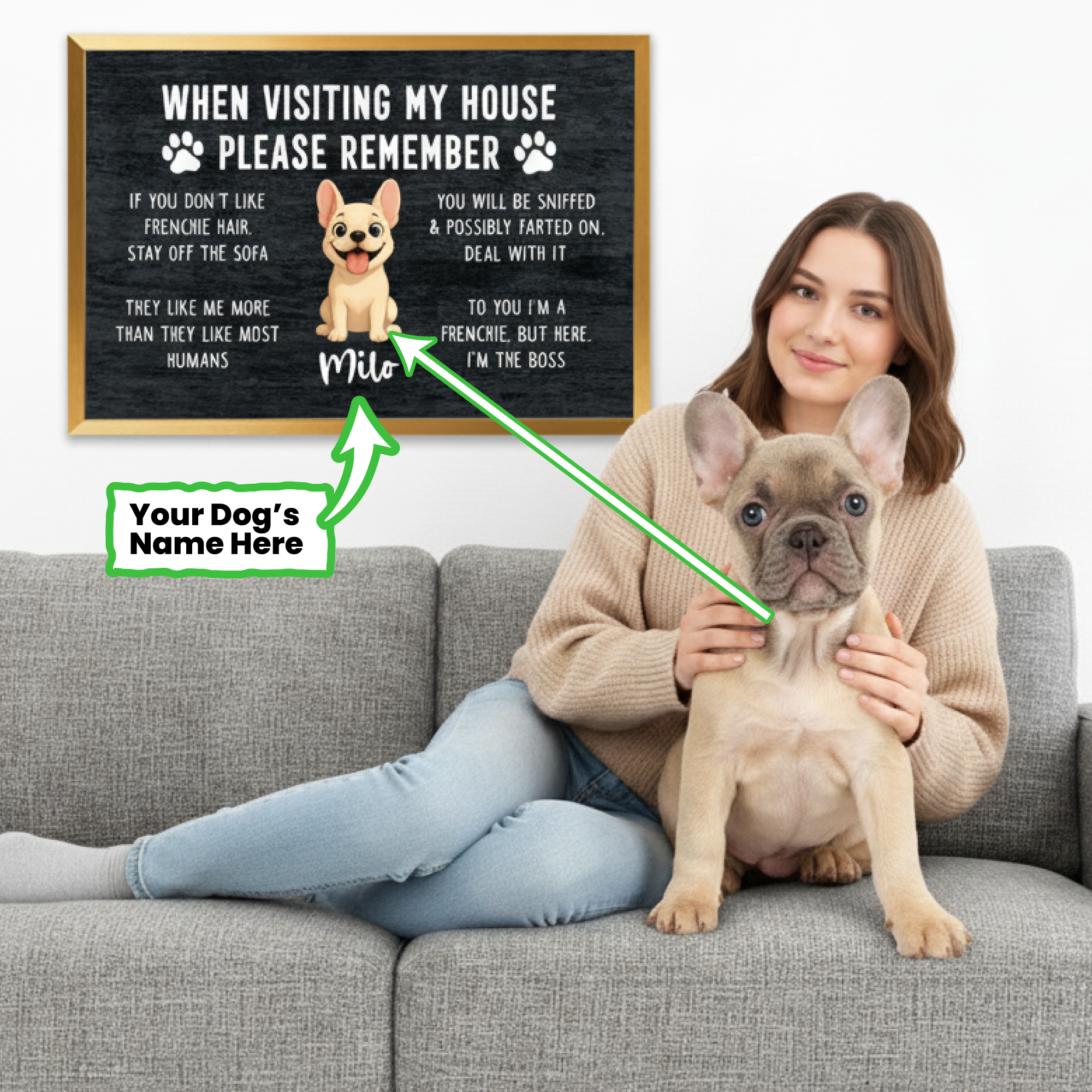 Trendy Ferocious - Personalized Framed Poster • Wall Decoration for D...