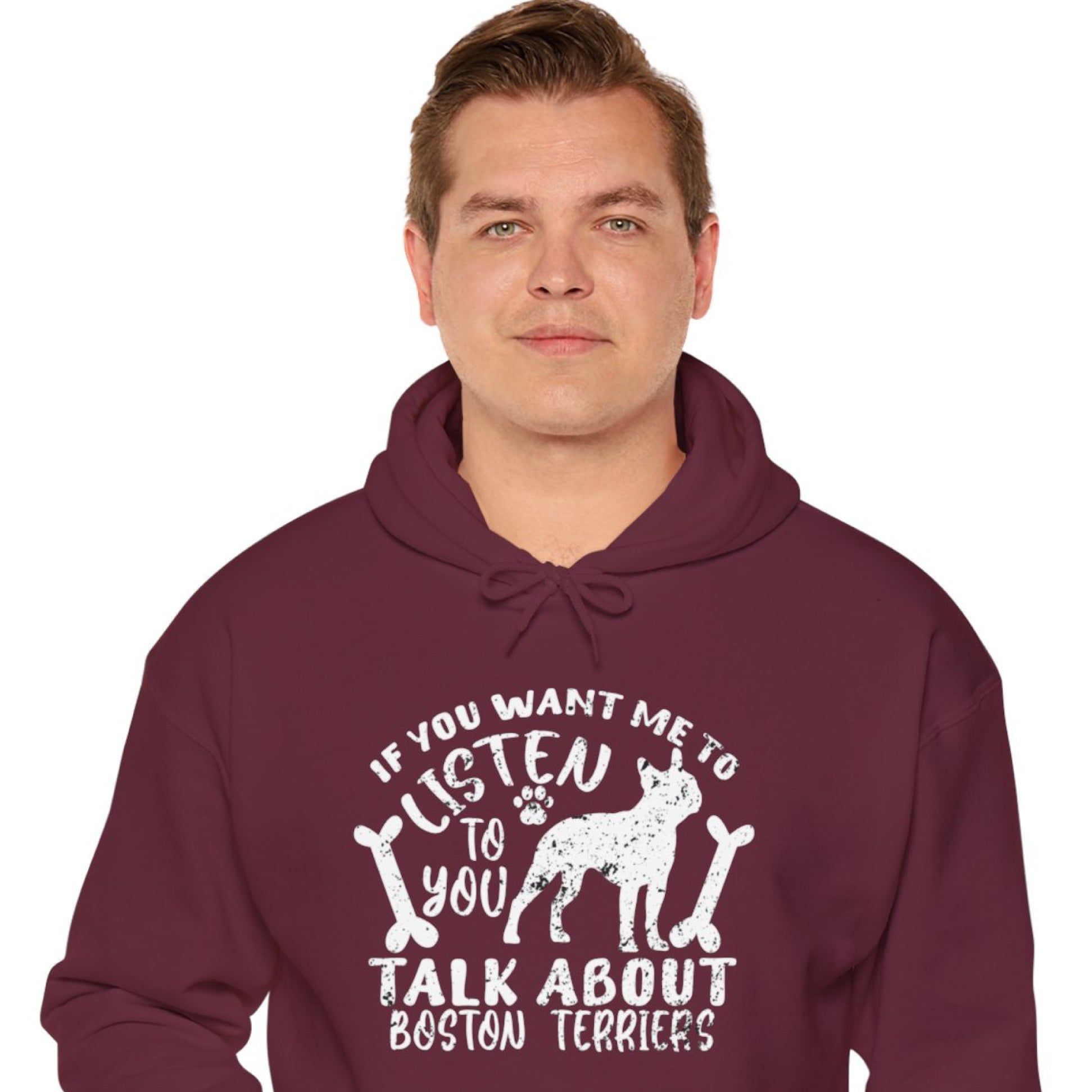 Cozy Pet-Lover Bruin - Unisex Hoodie For Boston Terrier Lovers as a Gift