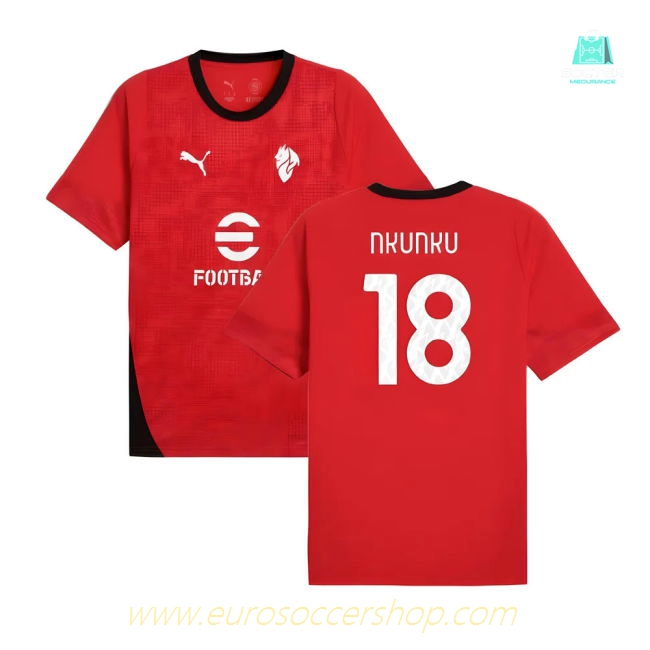 2025-2026 AC Milan Training Jersey (Red) (Nkunku 18)