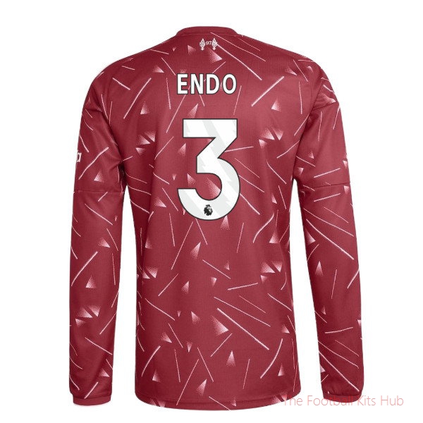 [EFKS] 2026-2027 Liverpool Long Sleeve Home Shirt Kids Endo 3