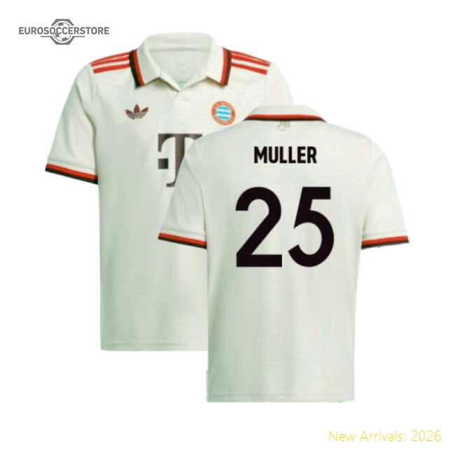 Outstanding 2024-2025 Bayern Munich Change Jersey (kids) (muller 25)