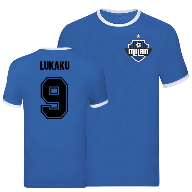 Romelu Lukaku Inter Milan Ringer official style T-Shirt (Unisex