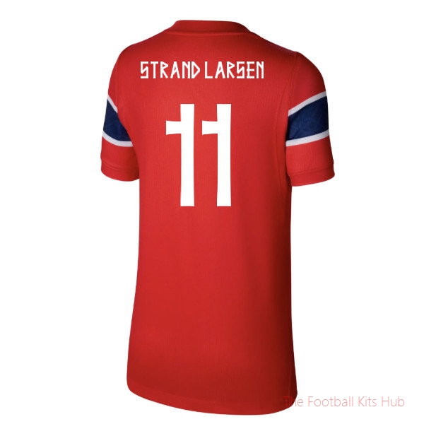 2026-2027 Norway Home Shirt (Kids) (Strand Larsen 11)