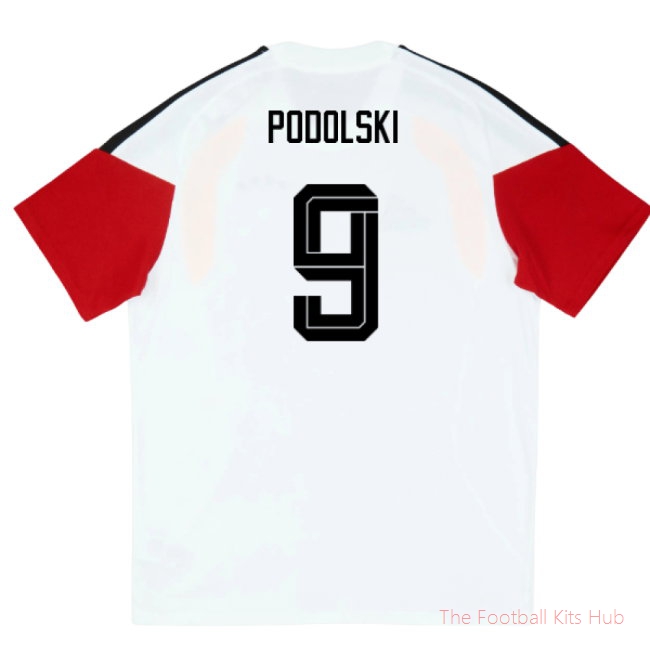 2026-2027 Germany Training Tee (White) - Kids (Podolski 9)