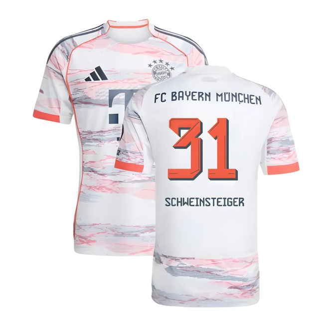 Schweinsteiger 31 Game Replica Bayern Munich Away Fan Shirt (Adults)