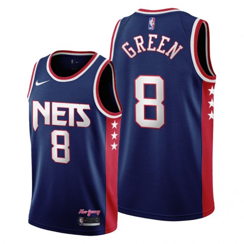 Brooklyn Nets Jeff #8 Elite Collection Performance Jersey Retro Style