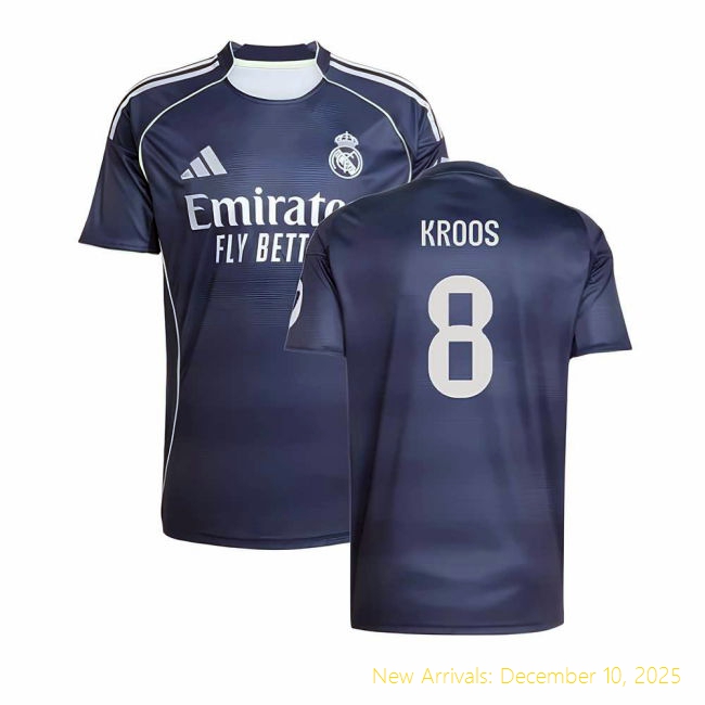 2025-2026 Real Madrid RM High-Quality Away Shirt (Kroos 8) -