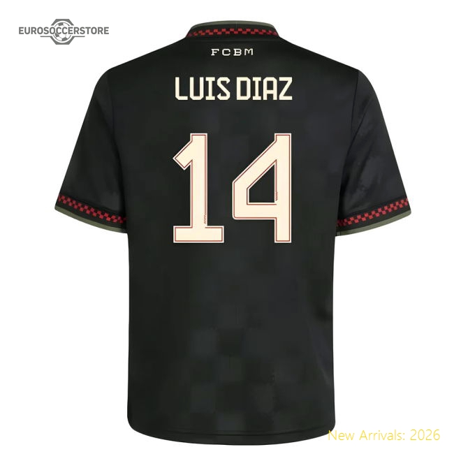 Comfortable Kids Football Team Luis Diaz Jersey 2025-2026 Flexible