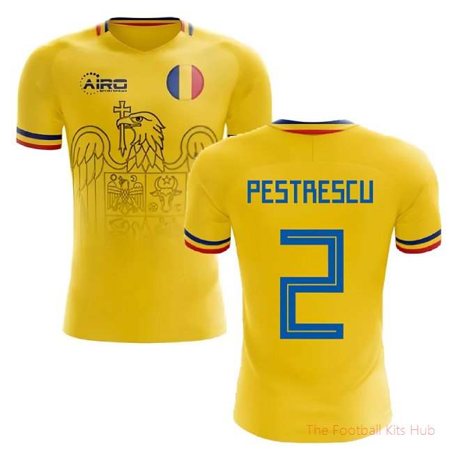 [EFS] 2025/26 Romania Home Football Shirt (Pestrescu 2)