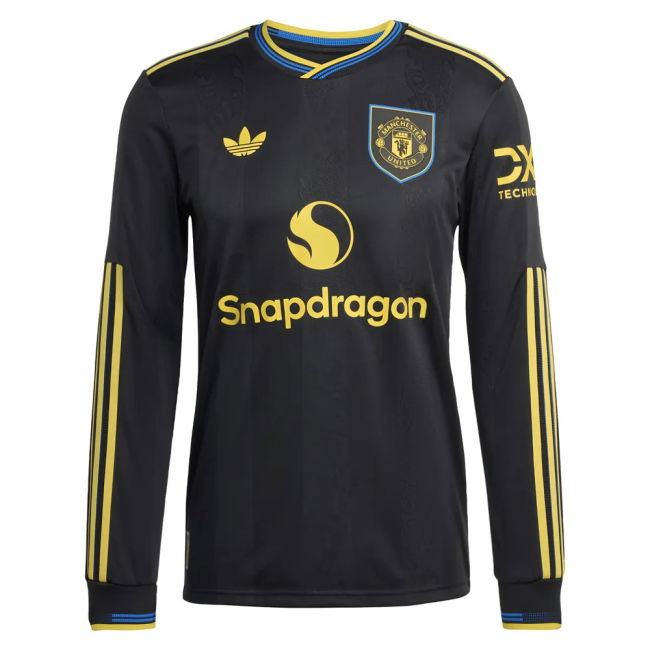 2025-2026 Man Utd Authentic Long Sleeve Third Top (Your Name)