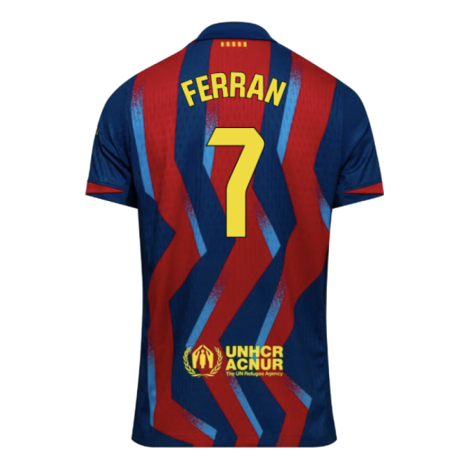 High-Quality 2025-2026 Barcelona Authentic Dri-Fit Se Fourth Shirt (Ferran