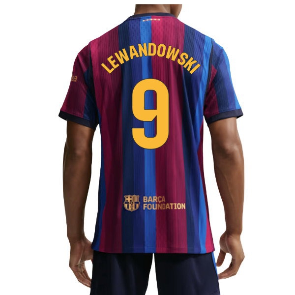 2026-2027 Barcelona Pro Edition Aero-Fit Match Home Shirt - Lewandowski #9 | Fan Edition
