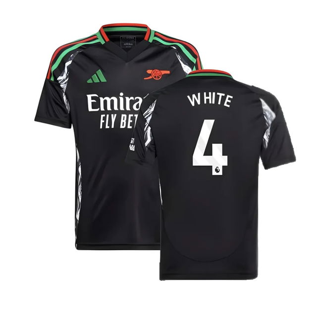 True Arsenal Arsenal Away Shirt Kids White #4 Top Tier Modern Styl...