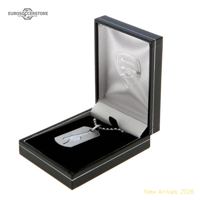 Official Arsenal Fc Cut Out Cannon Dog Tag & Chain - Premium Quality
