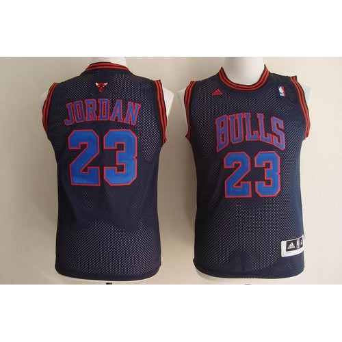 Black Jordan Chicago Bulls #23 Clippers Jersey - Polyester
