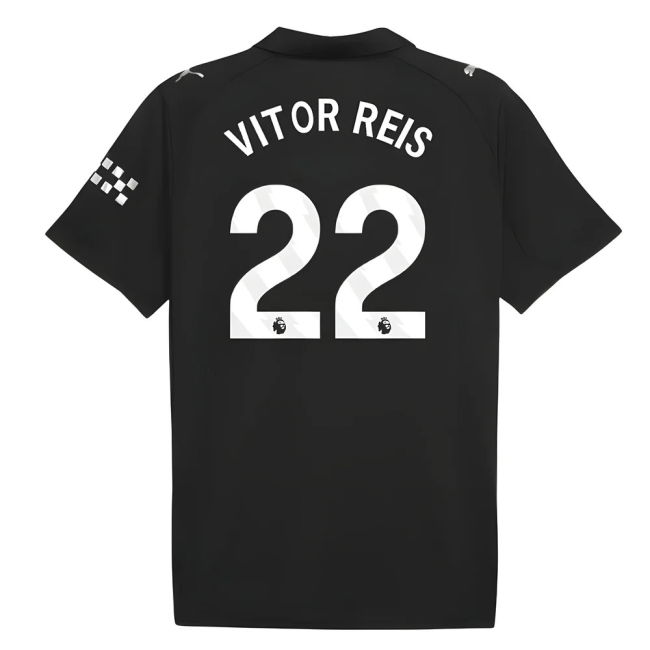 Vitor Reis 22 Retro 2025-2026 Man City Away Vintage Shirt