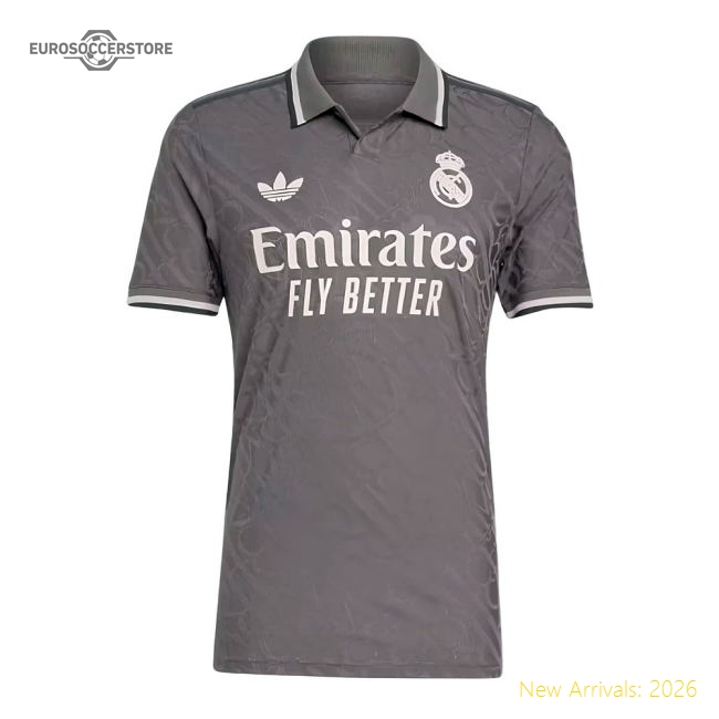 Real Madrid Third Authentic Jersey Mbappe Performance Athletic Fit