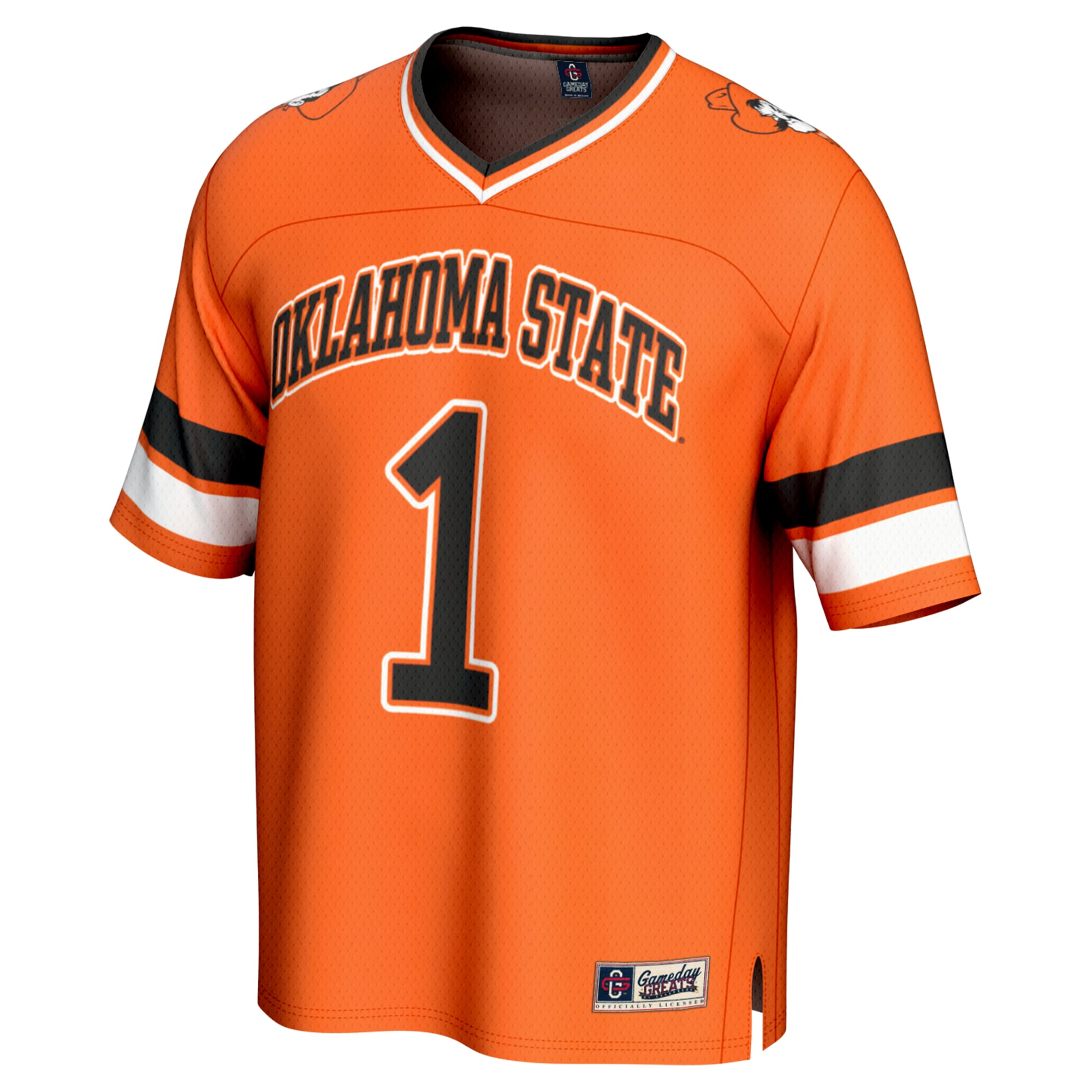 Unisex #1 Orange Oklahoma State Cowboys Lightweight Collegiate Football Fashion Jersey