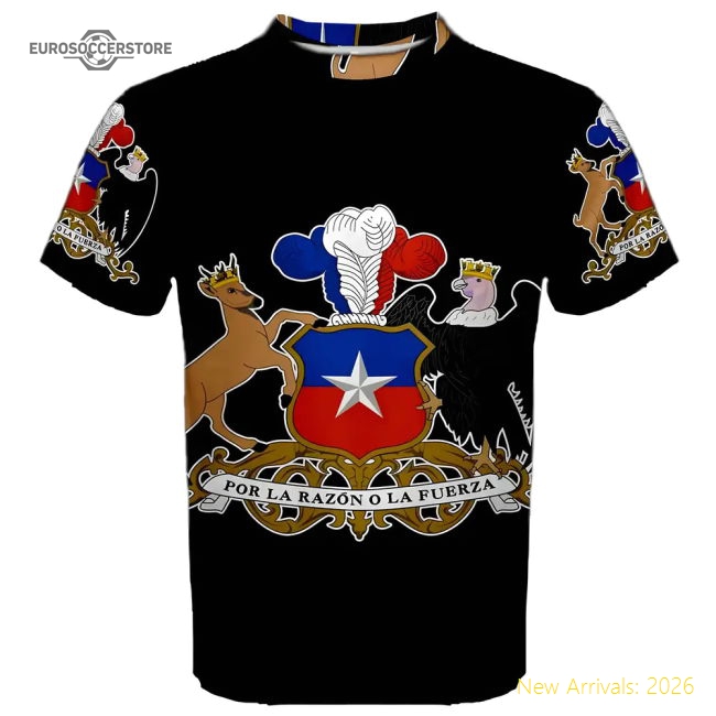 Chile Coat Of Arms Sublimated Sports Game Wear Jersey For Match Days