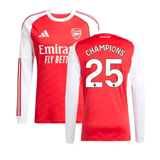 2025-20 Arsenal Puma Home Football Jersey Champions 25 L M S