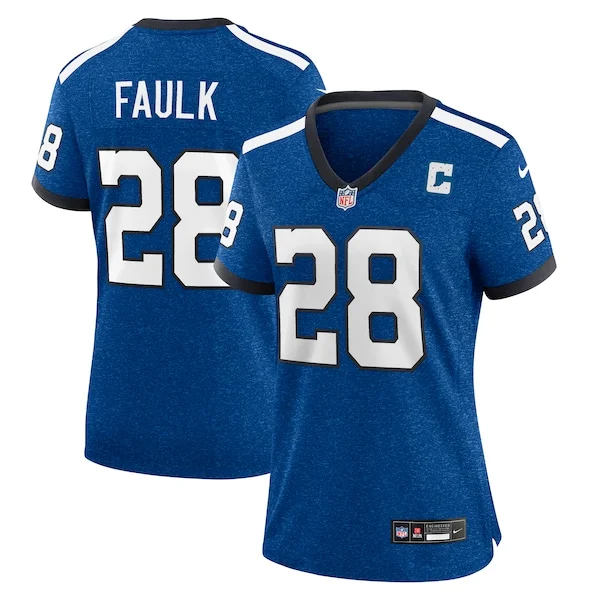 None Marshall Faulk Game Jersey - Royal | NFL Player Jersey | NFL Foot