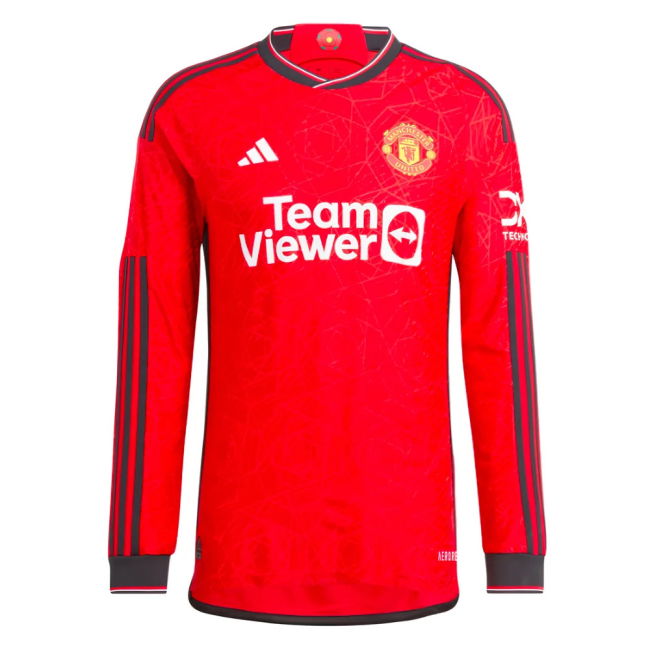 Football Man Utd Long Sleeve Home Shirt Ronaldo #7 Match Quality F...
