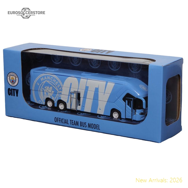 Manchester City FC Diecast Team Bus