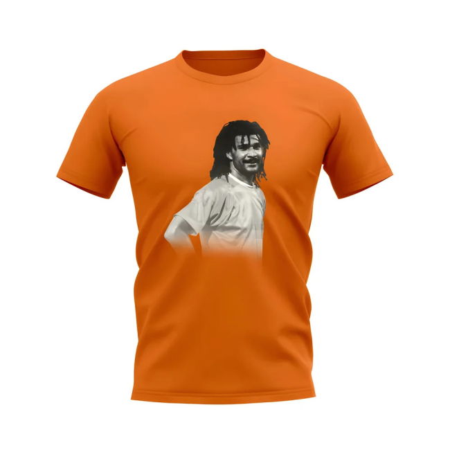Ruud Gullit Holland Legend T-Shirt (Orange) Netherlands