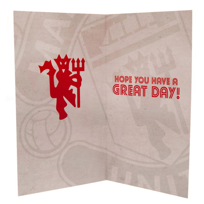 Manchester United FC Retro Jersey Birthday Card