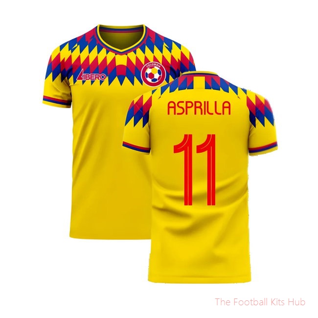 Colombia 2025-2026 Home Concept Football Kit (Libero) (ASPRILLA 11)