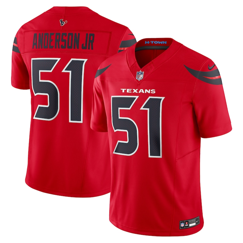 None Will Anderson Jr. HOU Texans Bold Affordable Jersey for NFL Fans