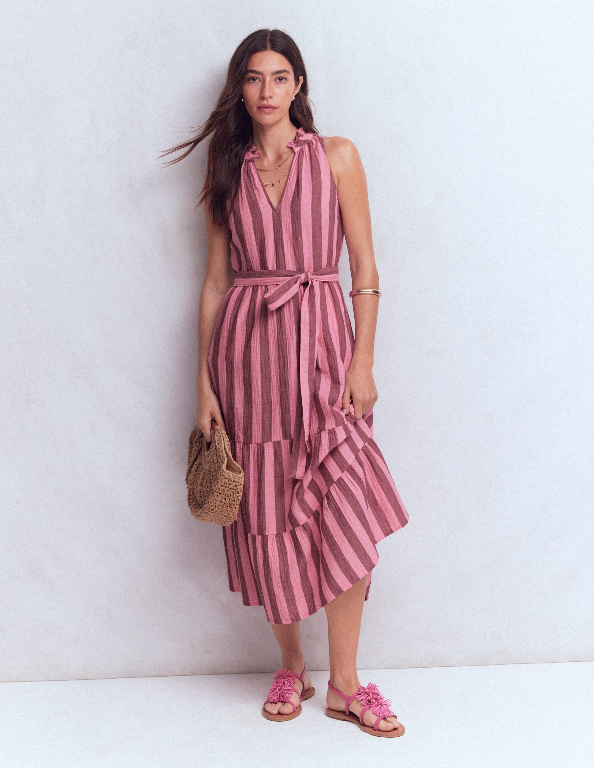 Viv Double Cloth Maxi Dress
