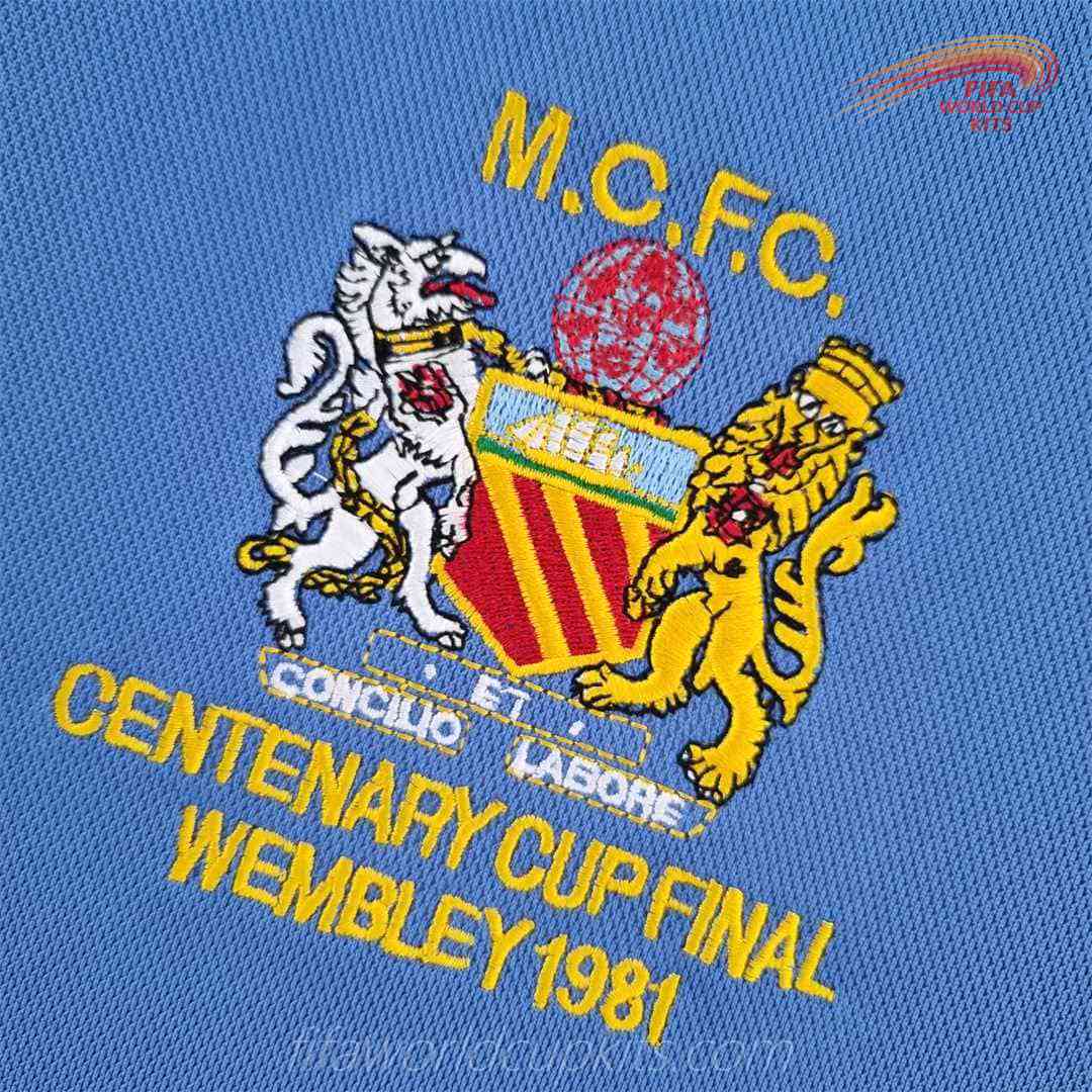 Manchester City 1981 Home FA Cup Final Football Kit