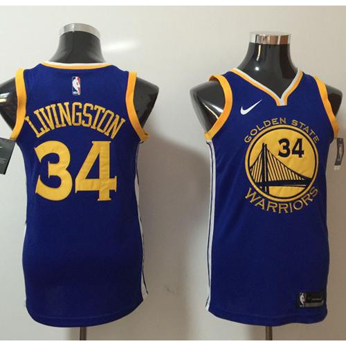 GSW Blue Nike S. Warriors #34 NBA Jersey Basketball Jersey Basketball Jersey