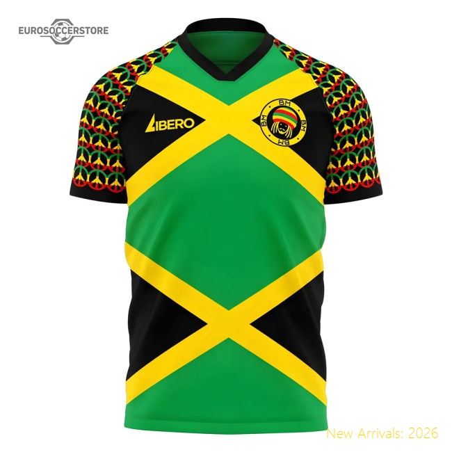 Jamaica Marley 20242025 Concept Shirt  Official Retro