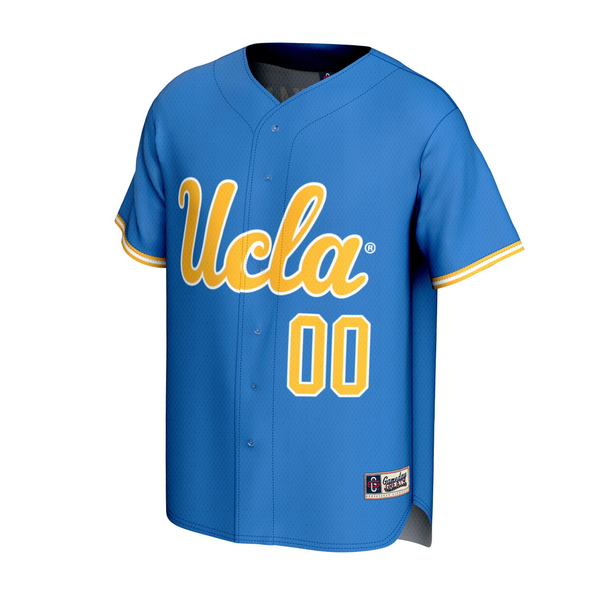 [DDG] UCLA Bruins GameDay Greats Unisex Lightweight Collegiate Baseball NIL Pick-A-Player Fashion Jersey - Blue