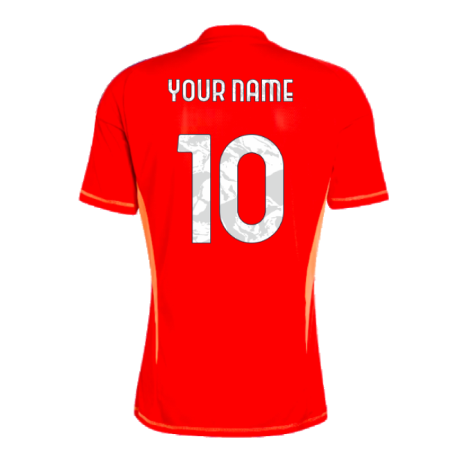Premium 2024-2025 Juventus Home Goalkeeper Shirt (Red) (Your Name)