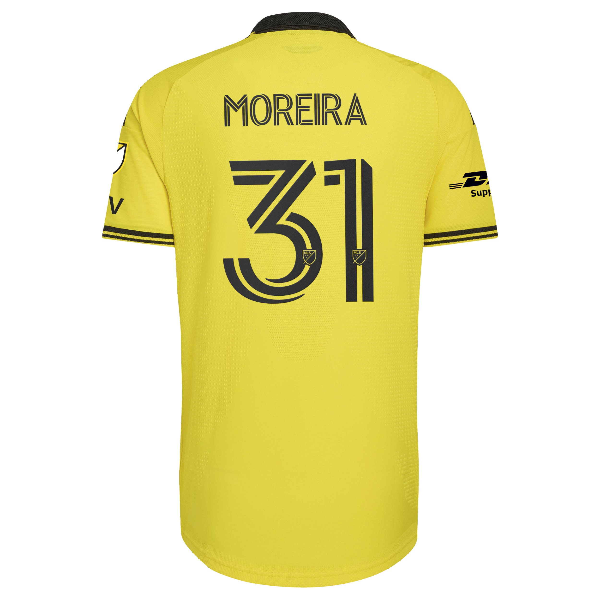 [SJH] Steven Moreira Columbus Crew 2026 The Crafted for Excellence Kit On-Field Authentic Patch Jersey - Yellow