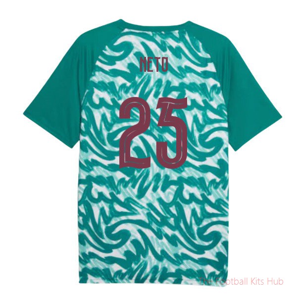 2026-2027 Portugal Warm Up Jersey (Green) (Neto 25)