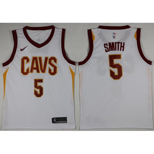 White Nike Cleveland Cavaliers #5 Jersey - Mesh Fabric Premium Quality