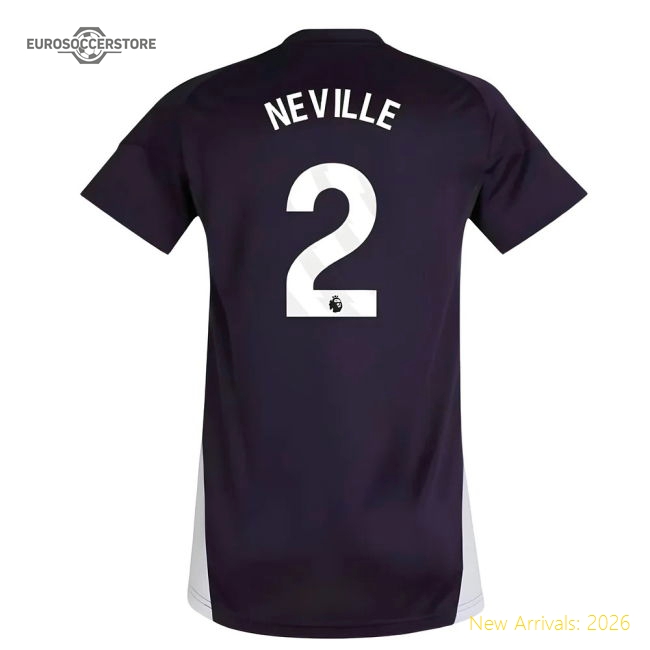 2025-2026 Man Utd Womens Chic Neville Jersey Dri-fit Smart Fabric