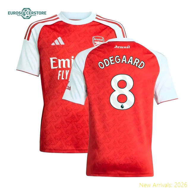 2025-2026 Arsenal Kids Safe Jersey Odegaard Climacool Flexible