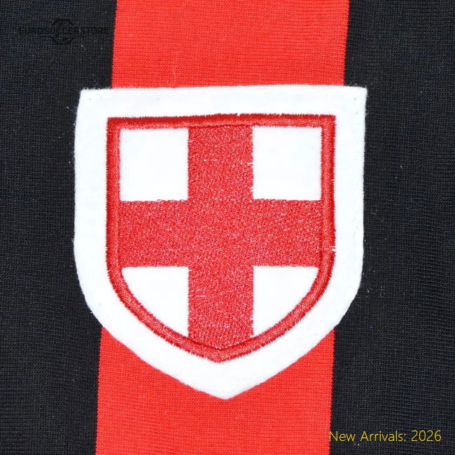 Genuine Top-Quality Ac Milan 1930S-40S Retro Football Shirt